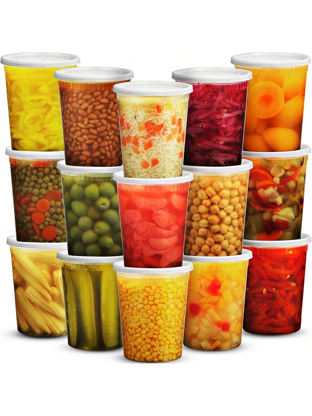 Meal Prep List - 24 Pak 32oz wadah Deli dengan