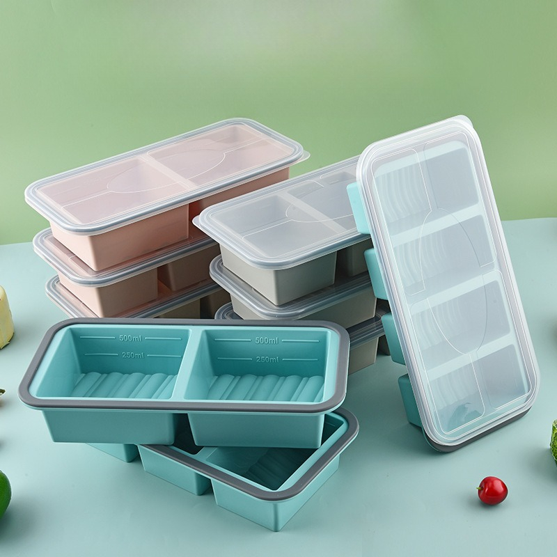 Meal Prep Chia Pudding - Souper Cubes, Cetakan Silikon untuk Membekukan