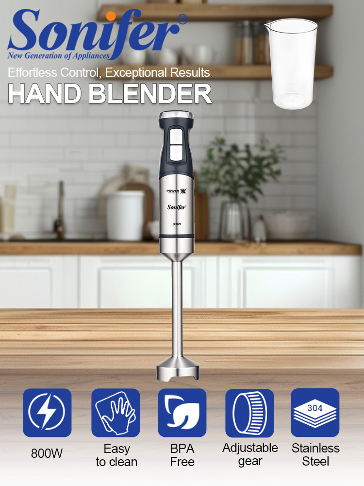 Meal Prep Smoothies - Blender Tangan Sonifer SF-8171S 800W Blender