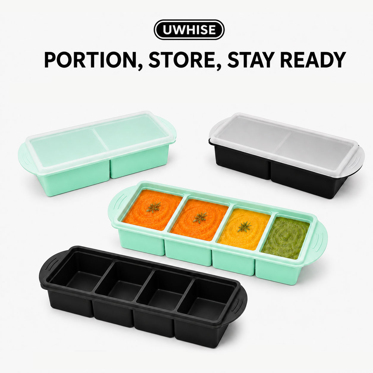 Meal Prep Chia Pudding - Uwhise Wadah Penyimpanan Makanan Bayi dari