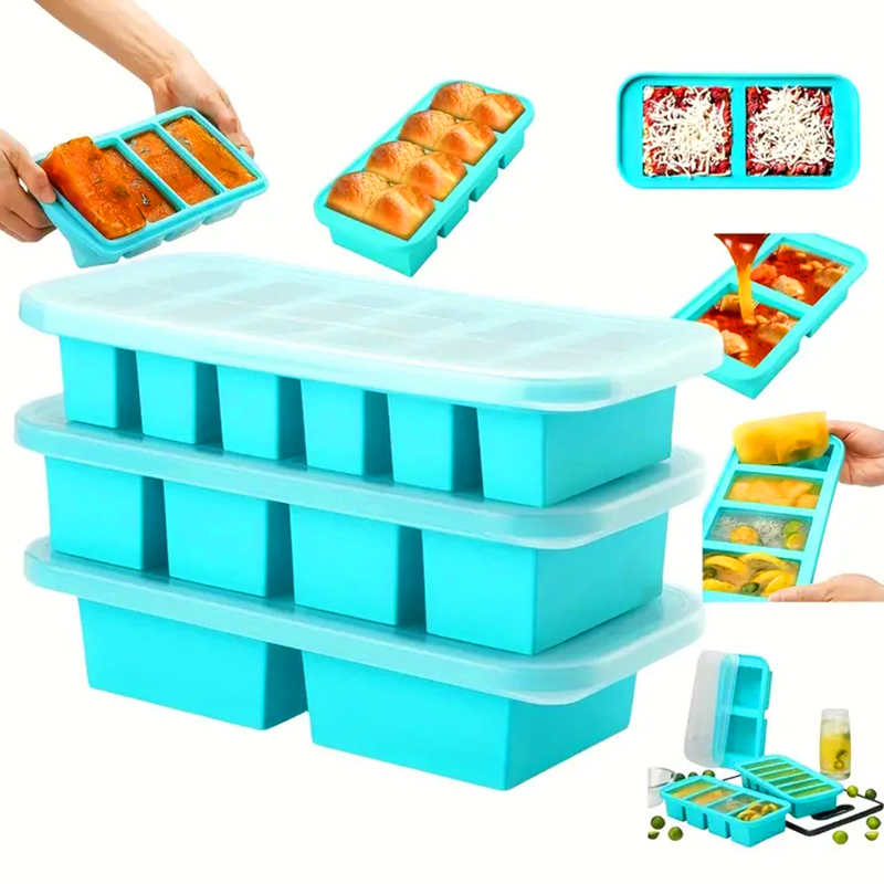 Meal Prep Chef - Cetakan Baki Beku Silikon 2 atau
