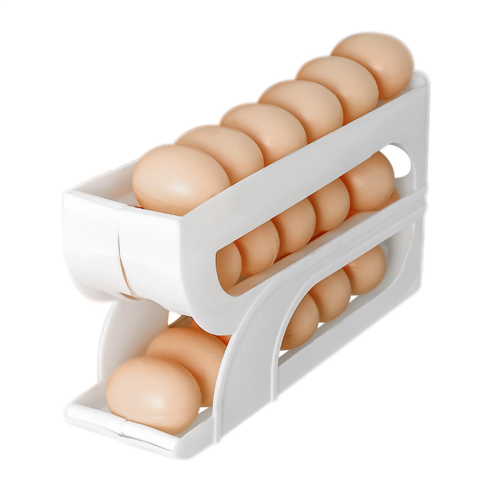 Meal Prep List - Dispenser Telur untuk Kulkas 3 Tingkat,