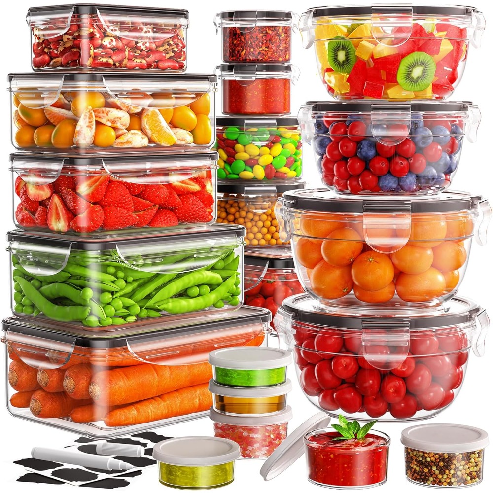 Meal Prep Chef - 40 Wadah Penyimpanan Makanan, Kedap Air,