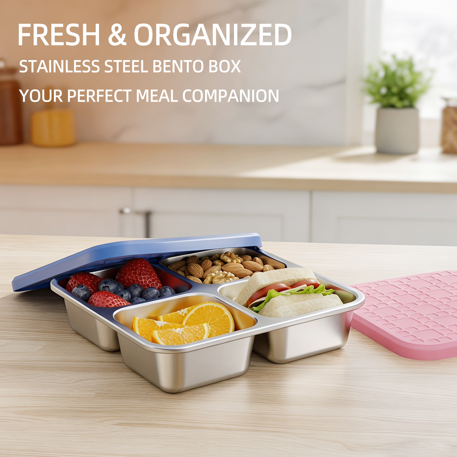 Meal Prep Box - Wadah Makan Stainless Steel 304 dengan