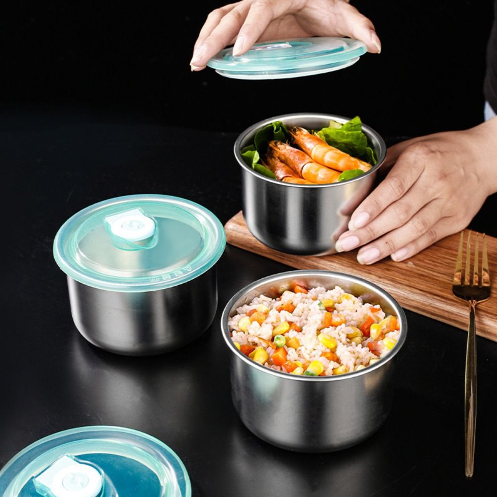 Mangkuk bulat multifungsi, kot - Meal Prep Frozen ulasan dan harga