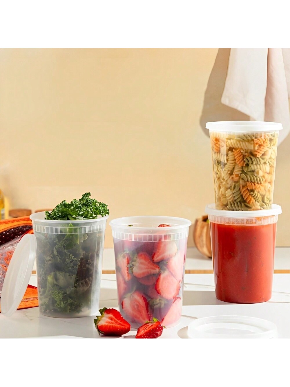 24 Pak 32oz wadah Deli dengan  - Meal Prep List ulasan dan harga