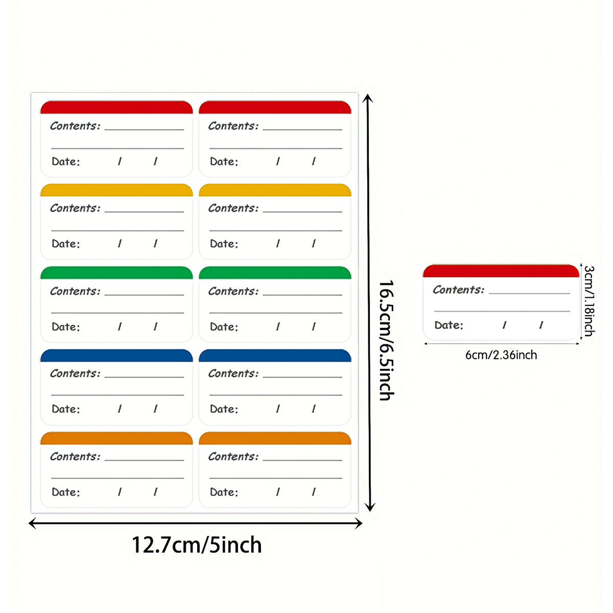 100Pcs Label Freezer Mudah Dil - Meal Prep List ulasan dan harga