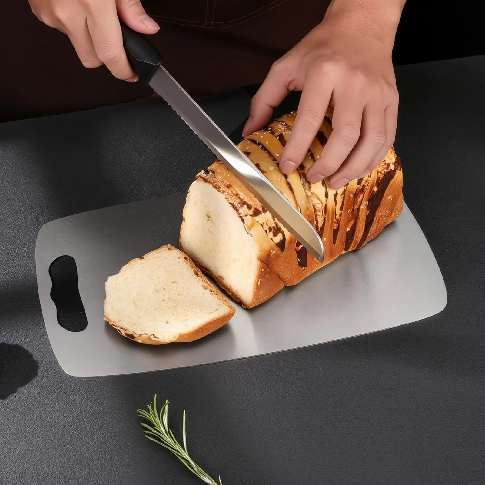 Papan Pemotong Stainless Steel - Meal Prep With Chicken ulasan dan harga