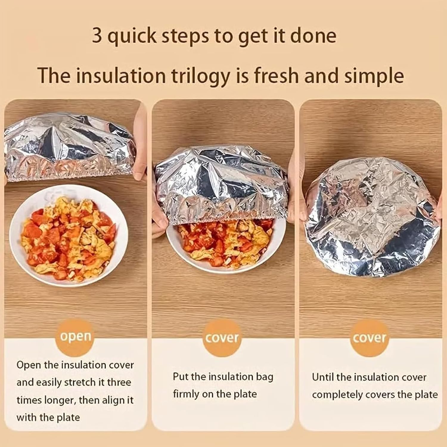 Penutup Makanan Aluminium Foil - Meal Prep Chef ulasan dan harga