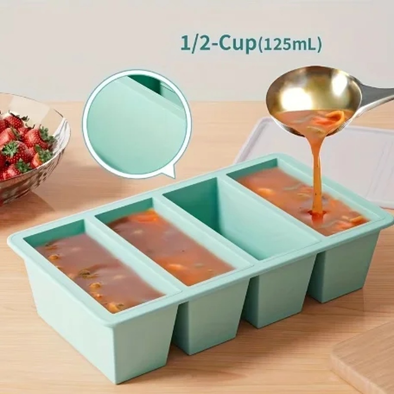 Baki Silikon Tumpuk dengan Tut - Meal Prep Chia Pudding ulasan dan harga