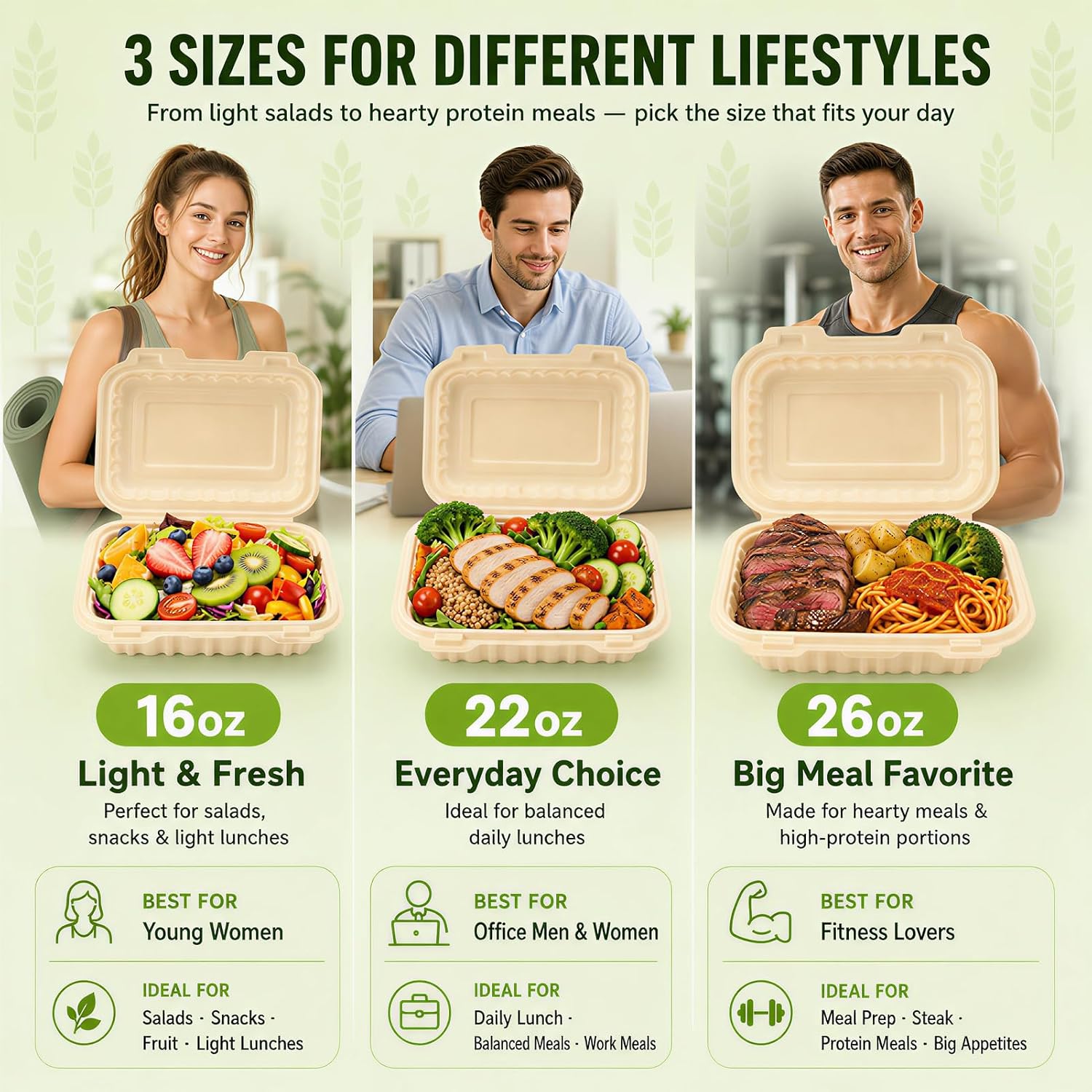 50 Paket Wadah Bawa Pulang 16o - Meal Prep Box ulasan dan harga