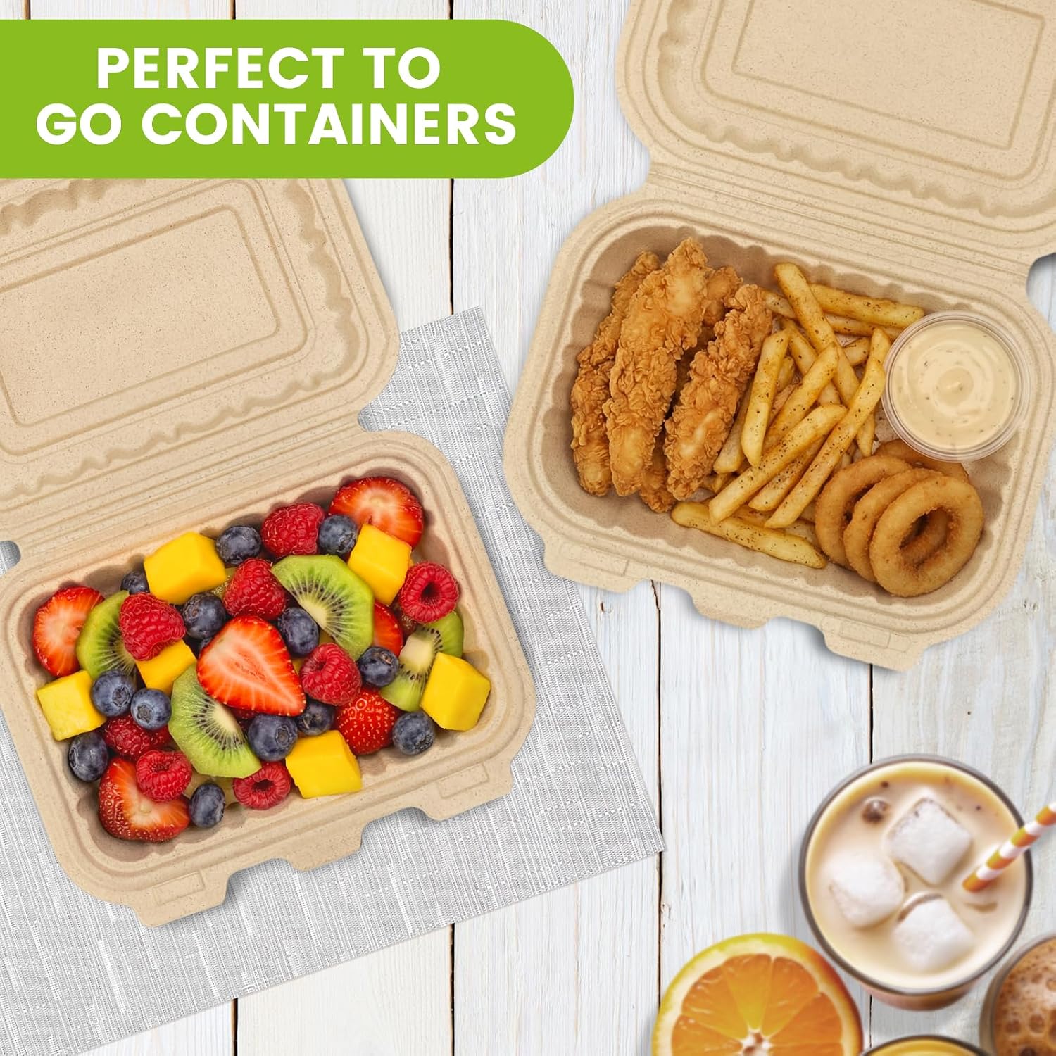 50 Paket Wadah Bawa Pulang 16o - Meal Prep Box ulasan dan harga