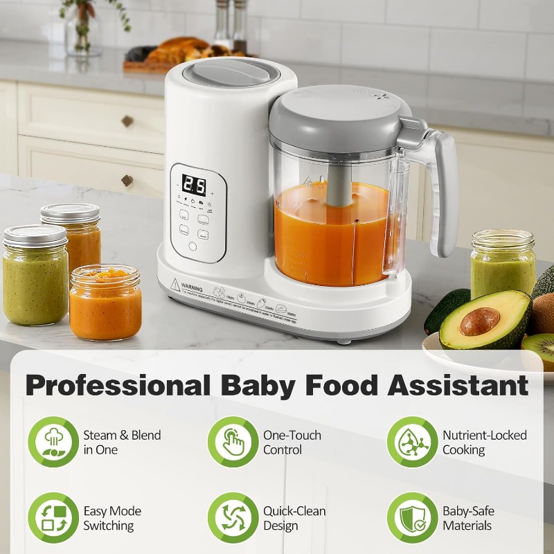 Pembuat Makanan Bayi Steamer B - Meal Prep Smoothies ulasan dan harga