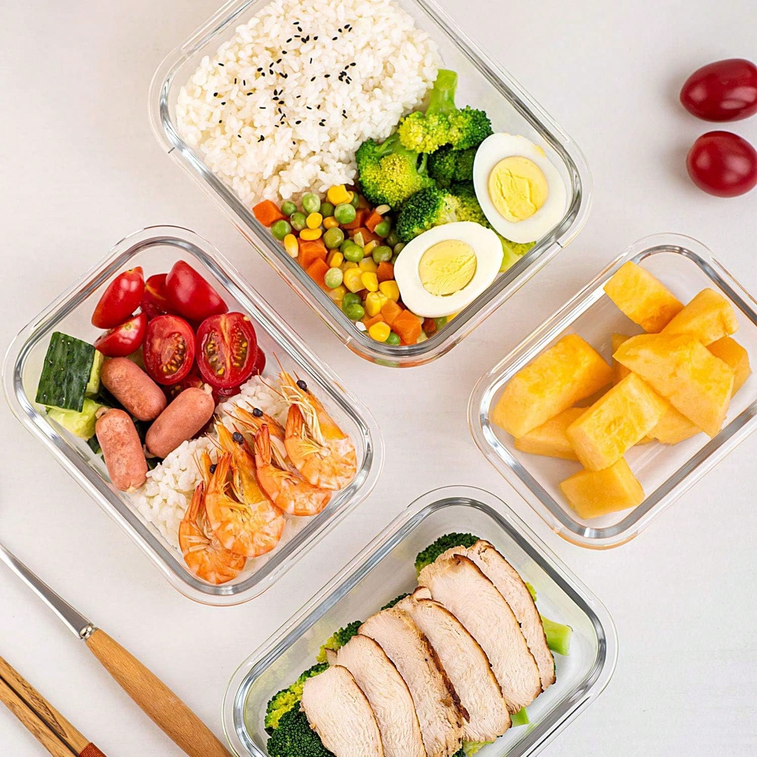 10 Wadah Makanan Kaca, Wadah P - Meal Prep Box ulasan dan harga