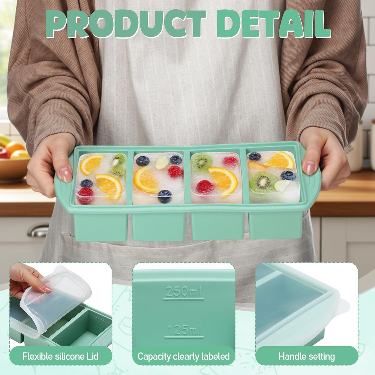 Cetakan Silikon untuk Freezer  - Meal Prep Chia Pudding ulasan dan harga