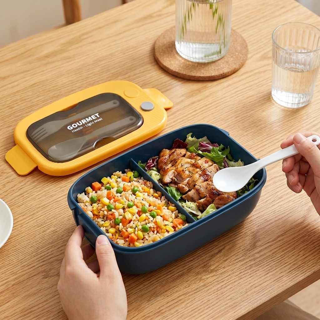 Kotak Bento Plastik untuk Micr - Meal Prep List ulasan dan harga