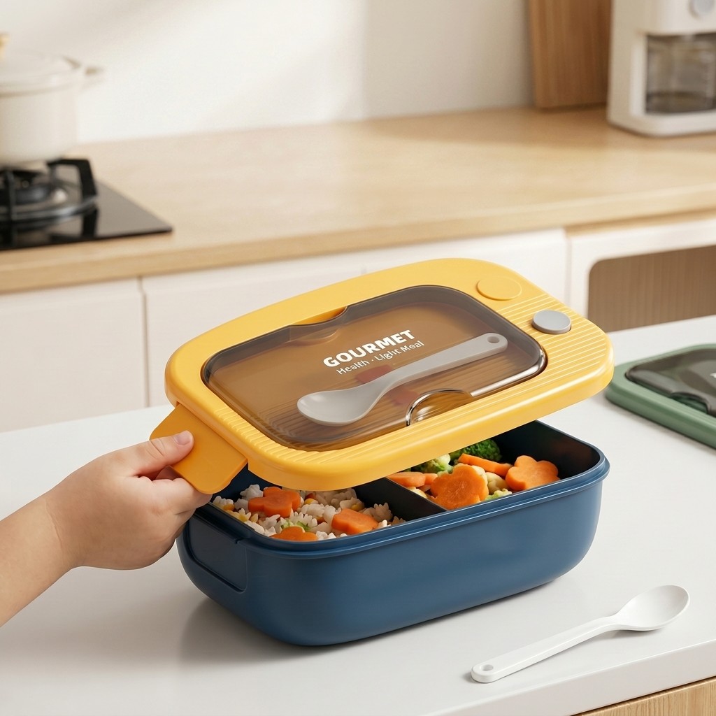 Kotak Bento Plastik untuk Micr - Meal Prep List ulasan dan harga