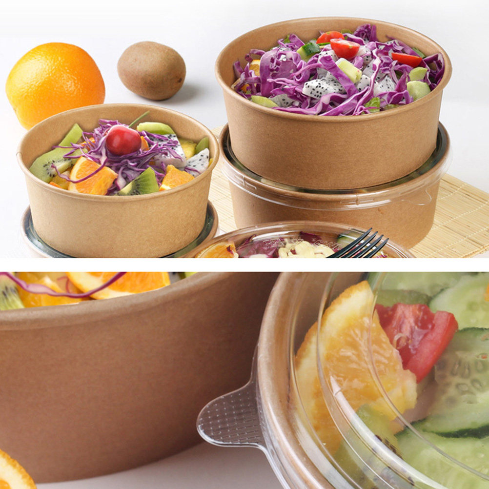 20 Buah Mangkuk Kertas Kraft A - Meal Prep Box ulasan dan harga