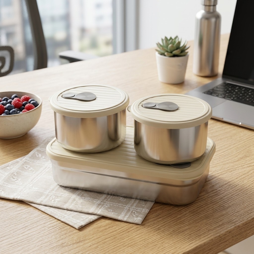 Kotak Bento dari Baja Anti Kar - Meal Prep List ulasan dan harga