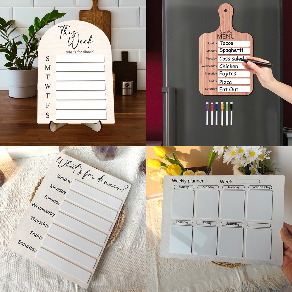 Papan Perencana Makanan Magnet - Meal Prep Menu ulasan dan harga