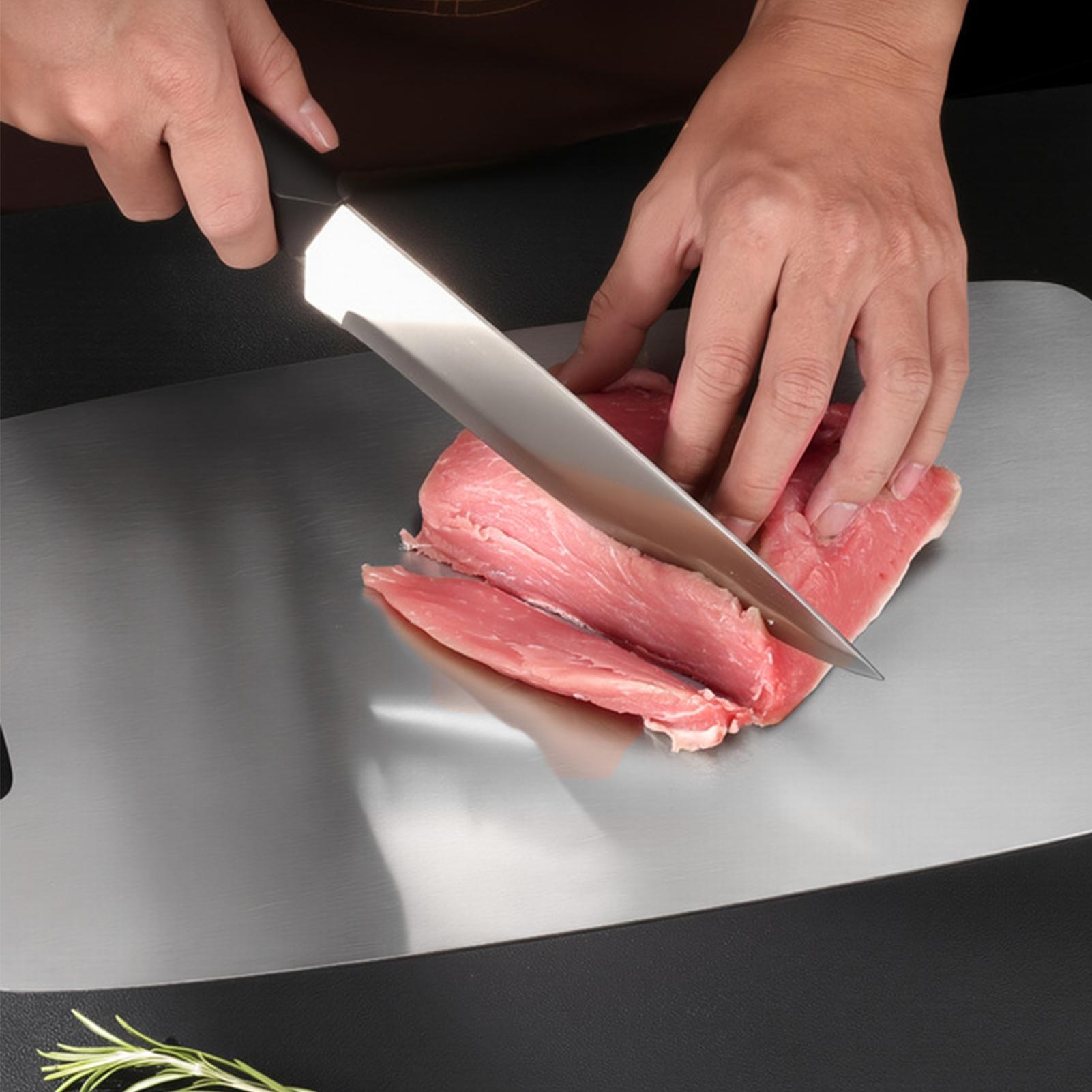 Papan Pemotong Daging Stainles - Meal Prep With Chicken ulasan dan harga