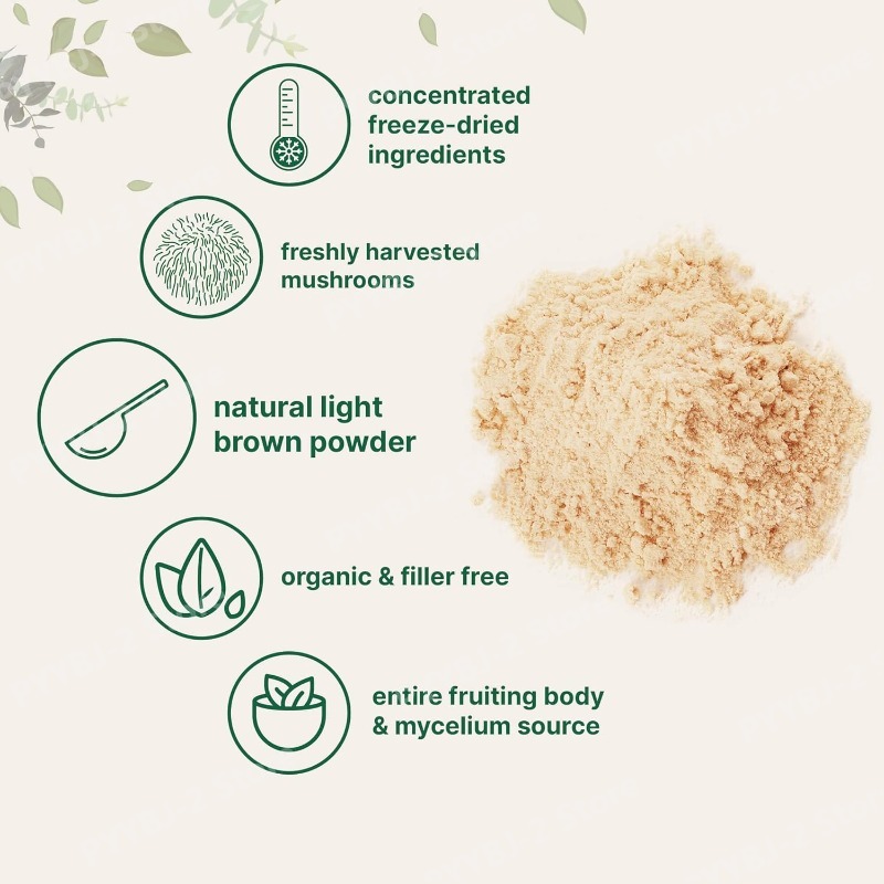 Bubuk Jamur Lion's Mane Organi - Meal Prep Smoothies ulasan dan harga