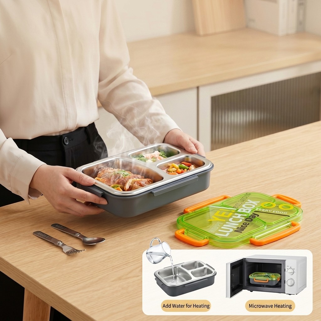 Kotak Makan Bento Stainless St - Meal Prep List ulasan dan harga