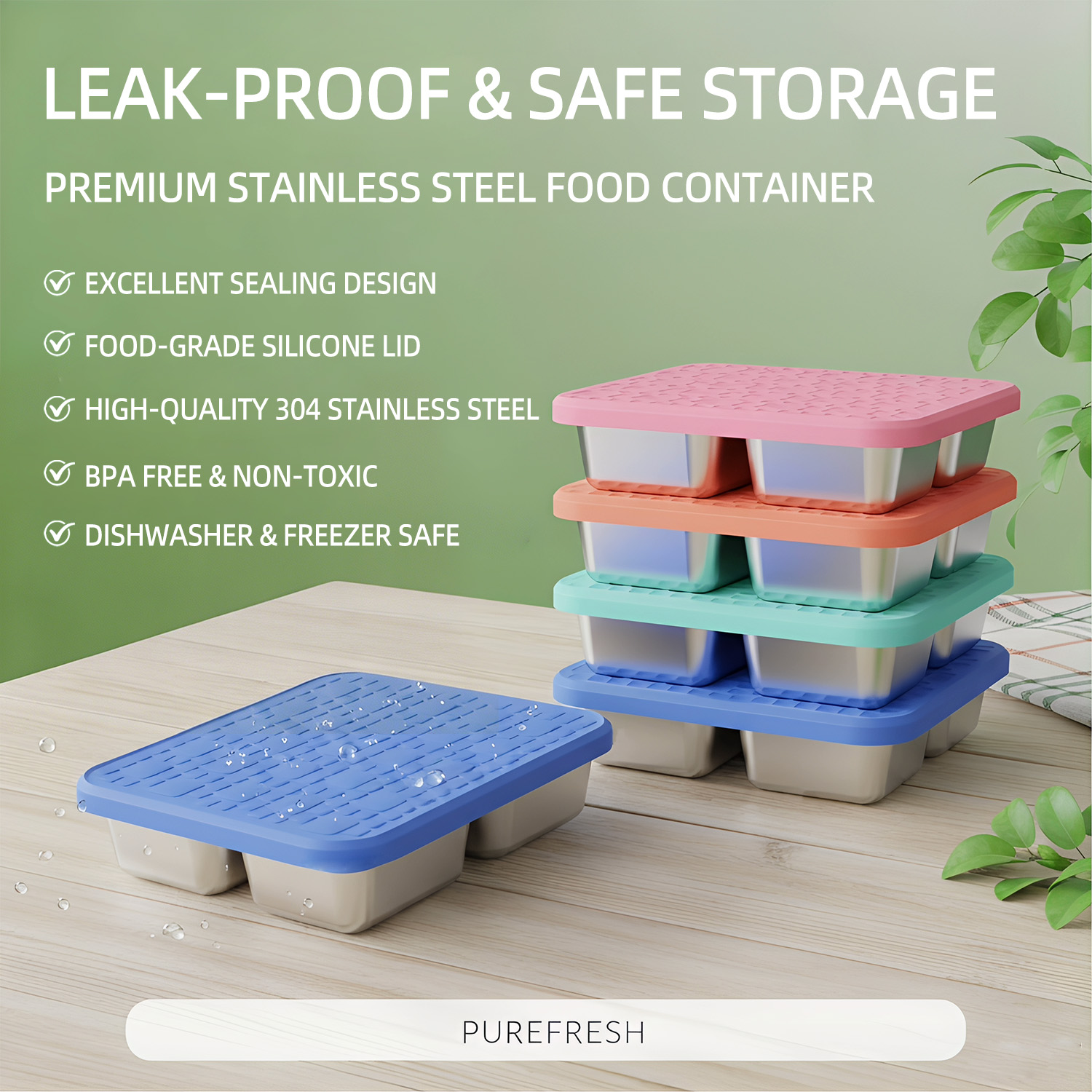 Wadah Makan Stainless Steel 30 - Meal Prep Box ulasan dan harga